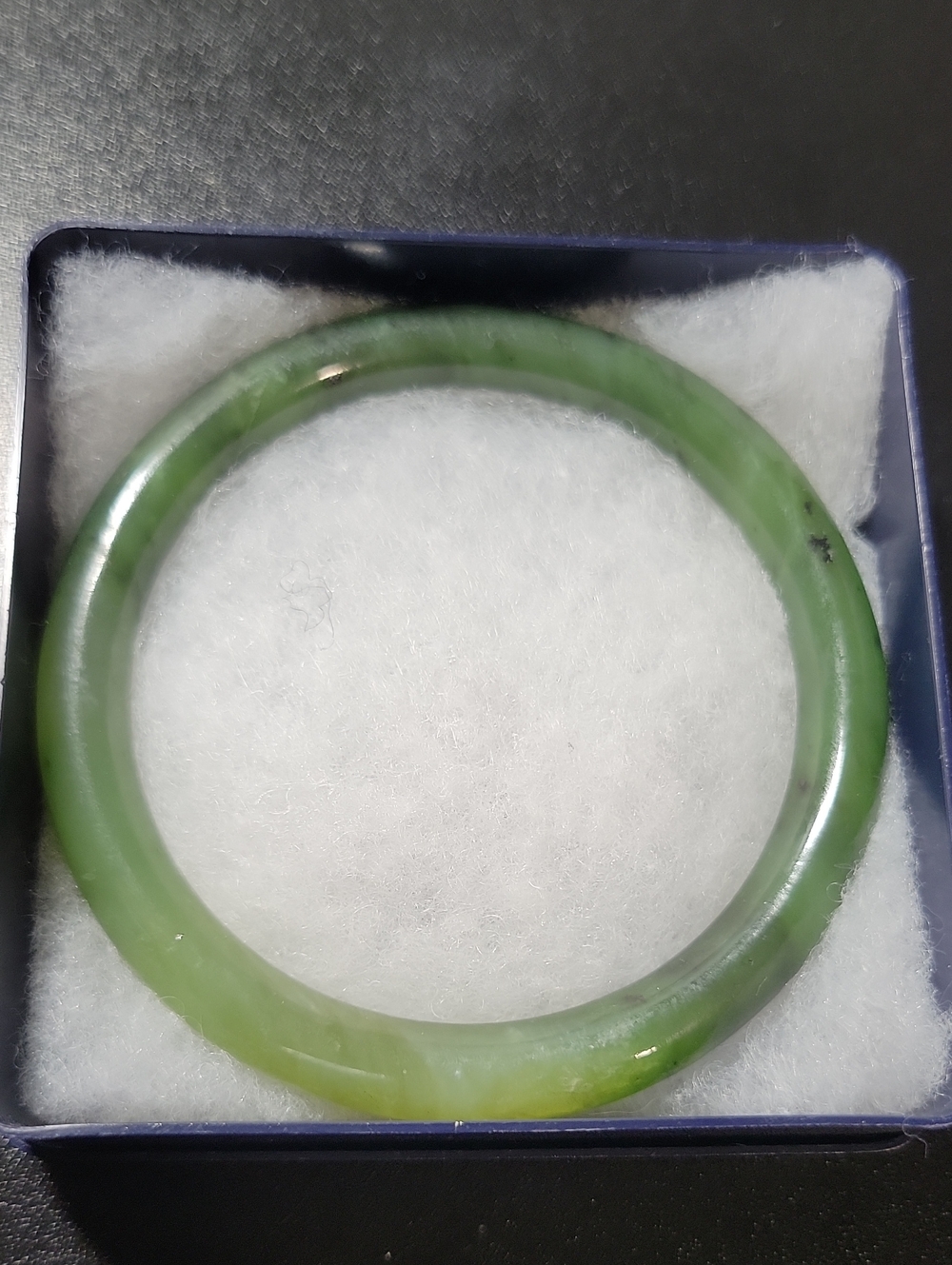 Green Jade Bangle Bracelet - Classic Women's Jewelry